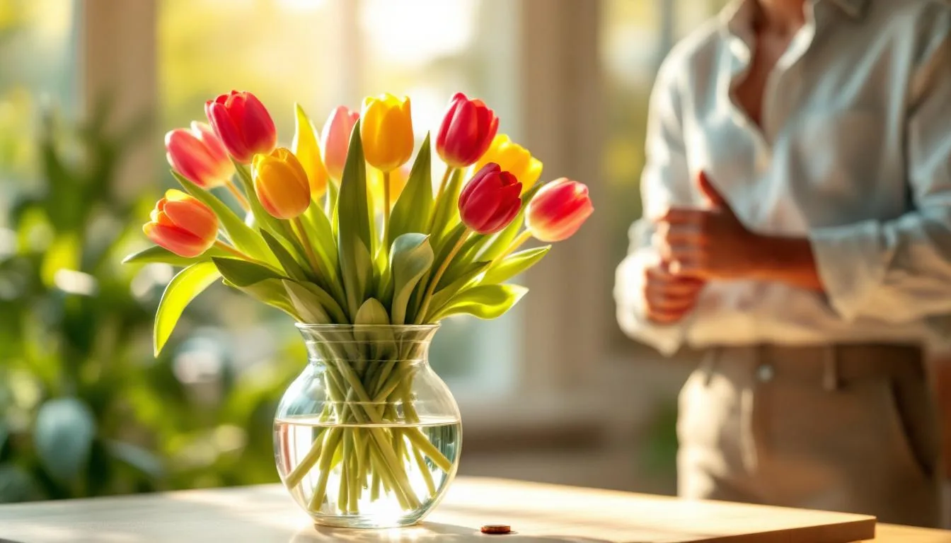 entdecken sie den „kupfermünzen-trick“ in der vase und erfahren sie, warum tulpen mit diesem einfachen 1-cent-stück doppelt so lange frisch bleiben.
